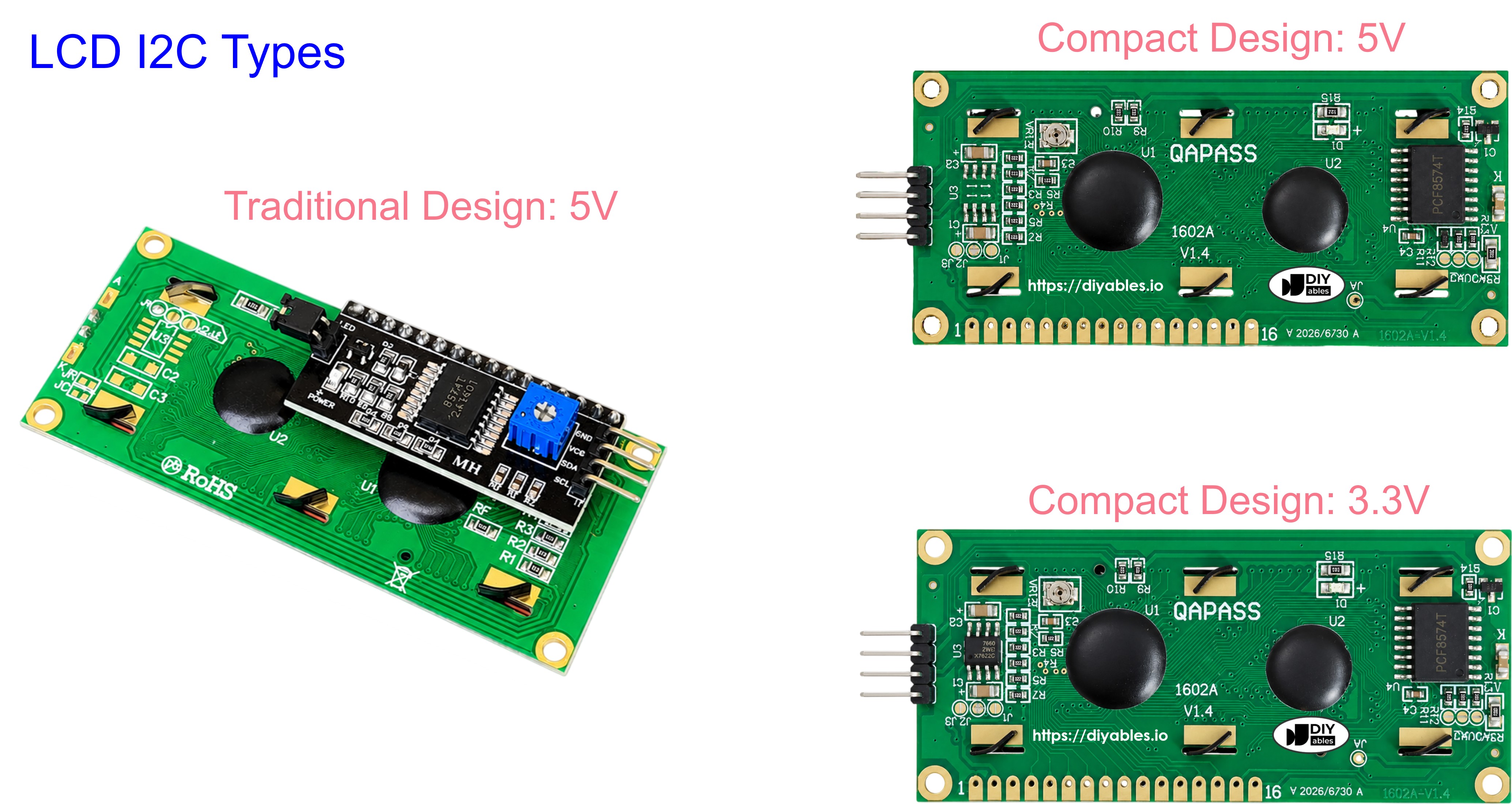 Pinout I2C del LCD