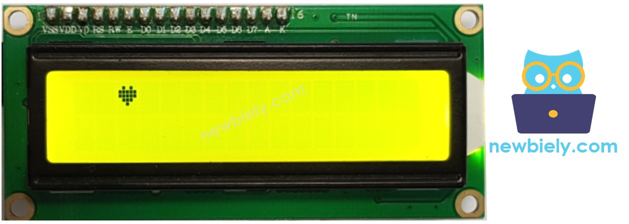 carácter LCD personalizado