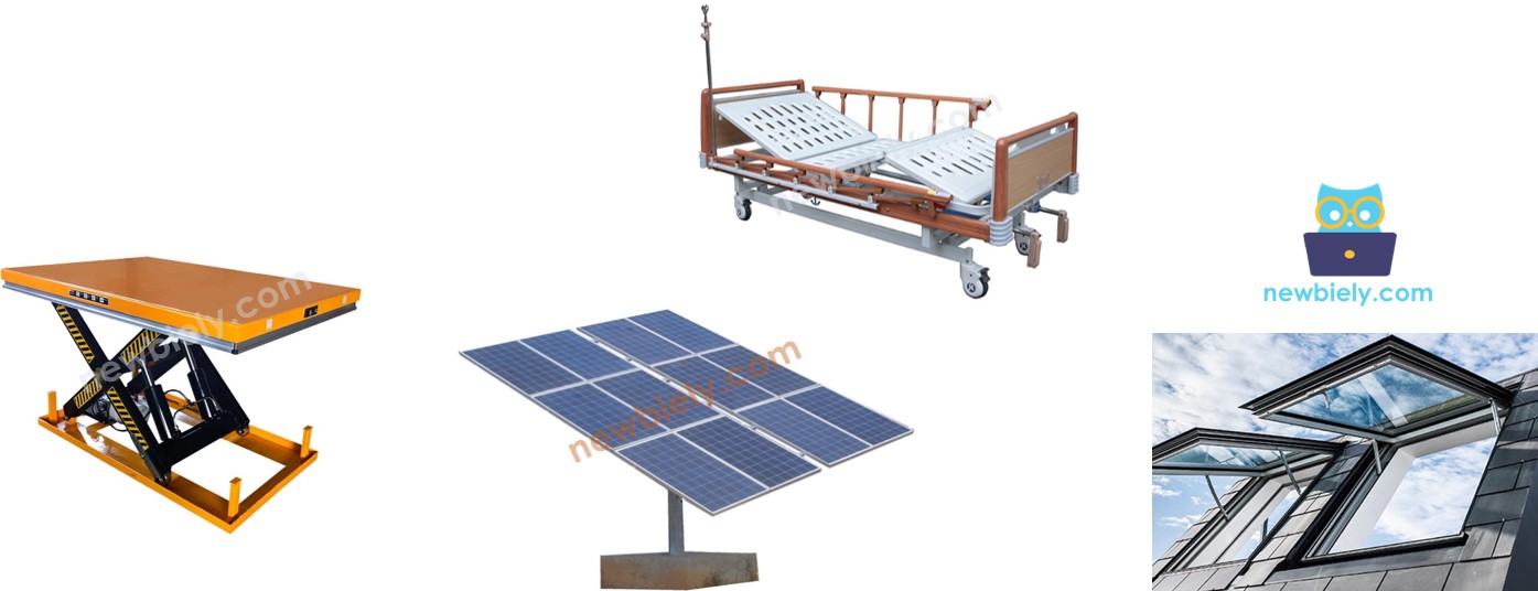 Actuador lineal Extender Retractar